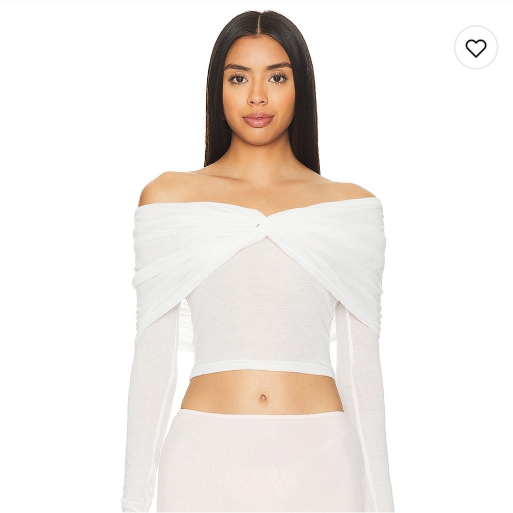 Madrid Off-Shoulder Top In White